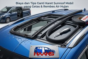 ganti karet sunroof mobil bocor