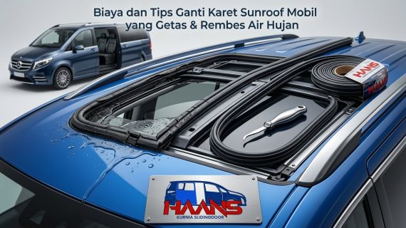 Biaya dan Tips Ganti Karet Sunroof Mobil yang Getas & Rembes Air Hujan