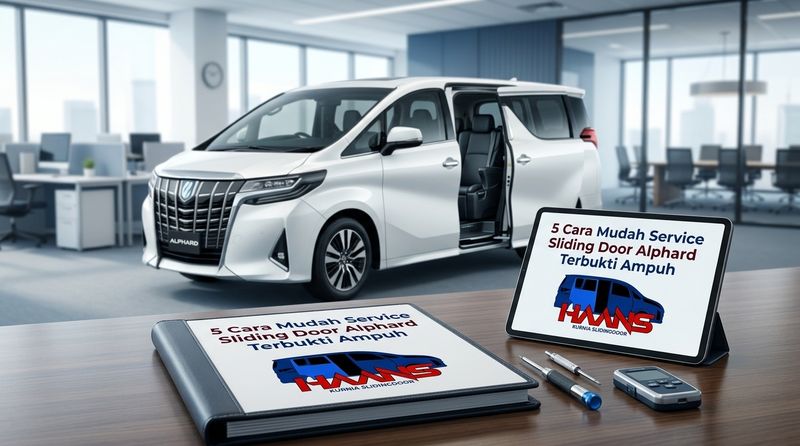 service sliding door alphard - 2