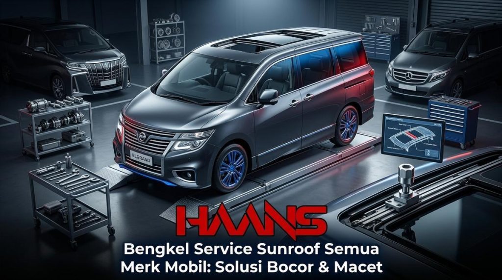 Layanan service sunroof profesional untuk mengatasi mobil bocor dan macet