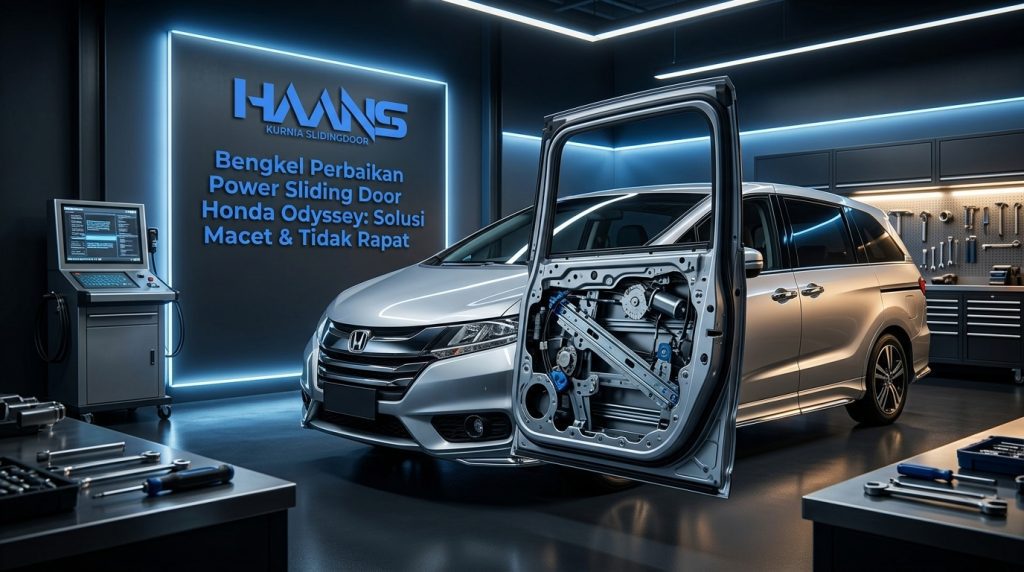 Hasil servis menyeluruh mekanisme sliding door honda odyssey berfungsi normal